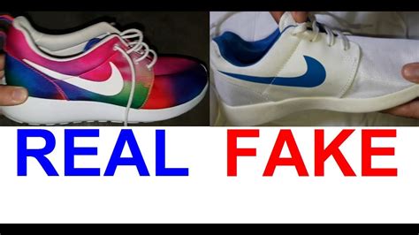 how to tell nike roshe real from fake|false nike shoe labels.